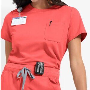 ReSurge Citrine Women's 1-Pocket Crew Neck Tuck In / Wear Out Scrub Top XS